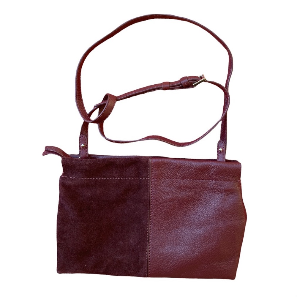 Zara | Burgundy Crossbody Leather Bag